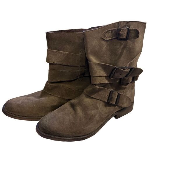 Zigi Soho Crumpet leather Moto boots size 10 - Picture 1 of 8